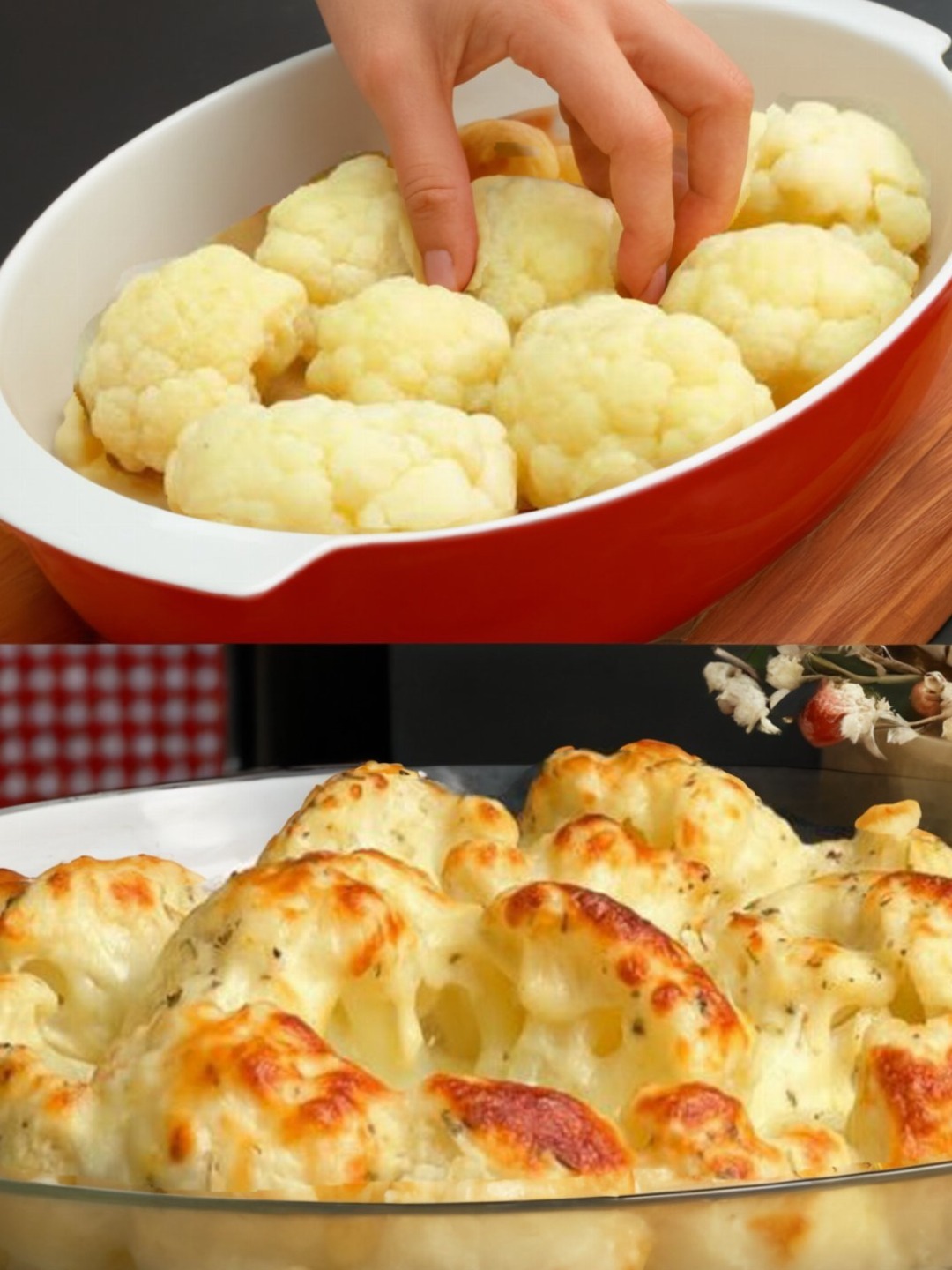 Cheesy Baked Cauliflower