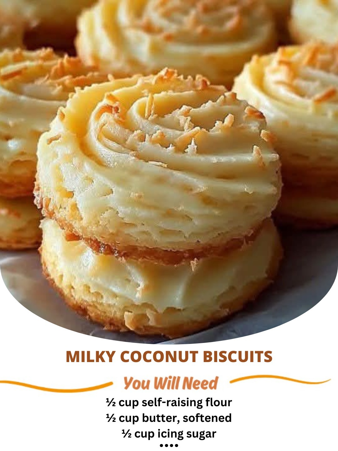 Milky Coconut Biscuits