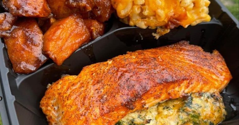 Crab Stuffed Salmon