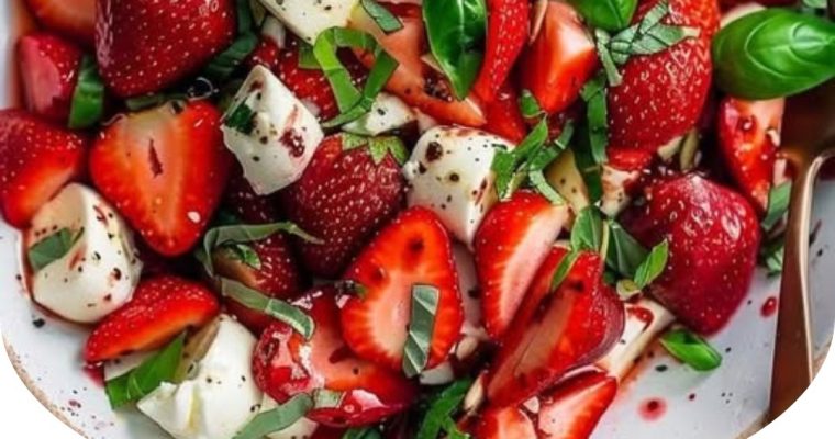Balsamic Strawberry Caprese