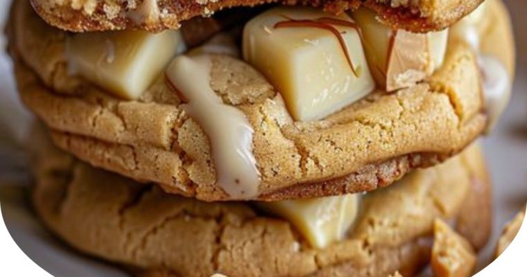 Irresistible White Chocolate Caramel Chunk Cookies