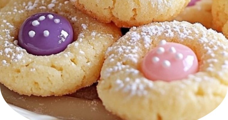 Easter Bunny Button Cookies