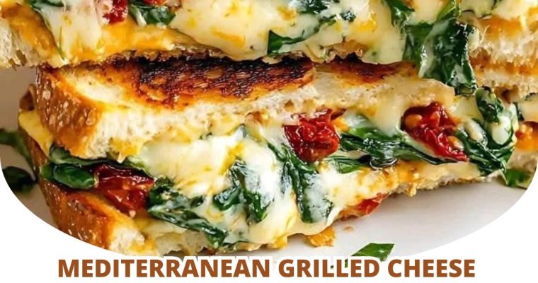 Mediterranean Grilled Cheese Sandwich