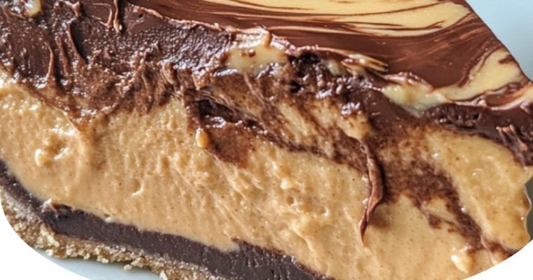No-Bake Chocolate Peanut Butter Swirl Pie