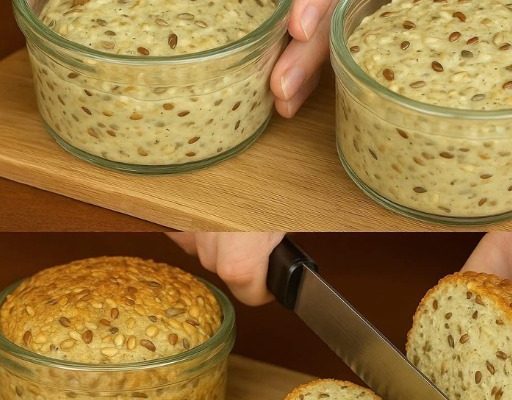 Bread in a jar in a minute! No yeast, No sugar