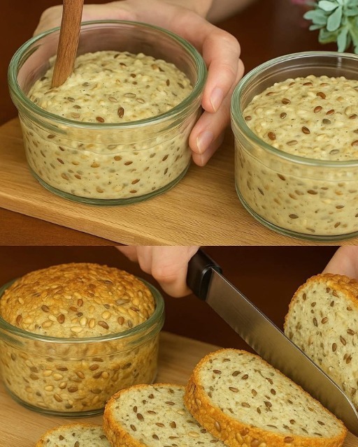Bread in a jar in a minute! No yeast, No sugar