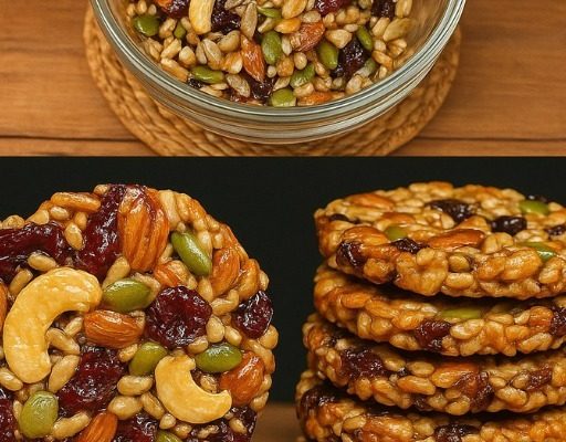 Healthy Oat Cookies With Dried Fruit & Nuts