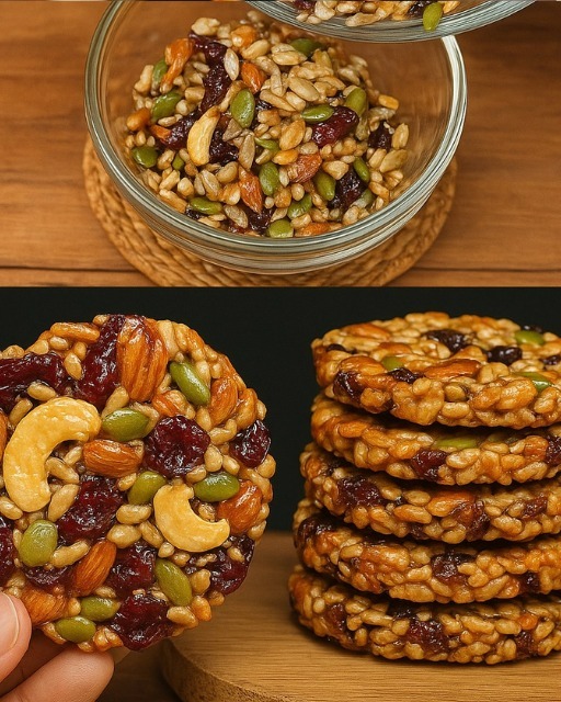 Healthy Oat Cookies With Dried Fruit & Nuts