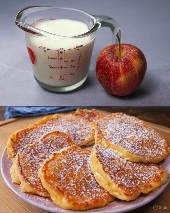 5 Minute Juicy Apple Pancakes