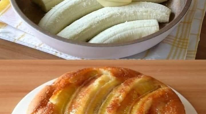 Upside-Down Banana Cake