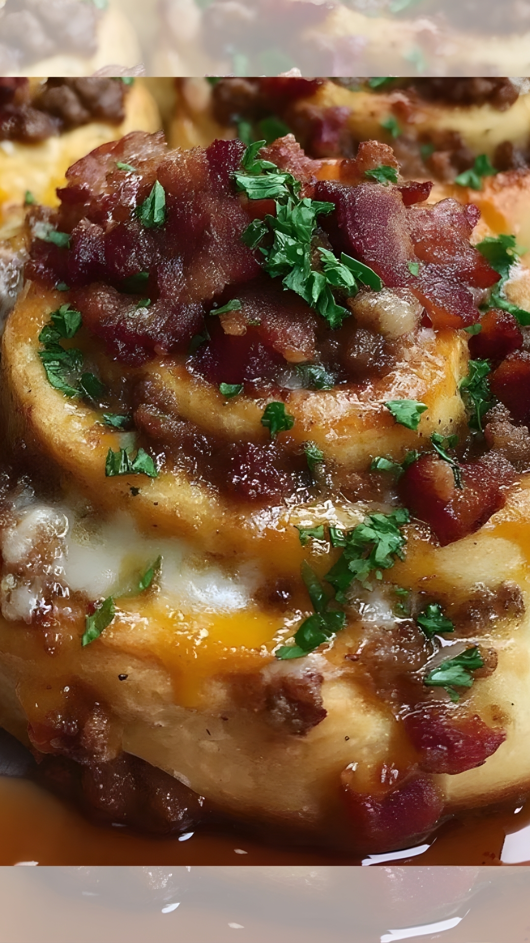 Garlic Butter Bacon Cheeseburger Rollups