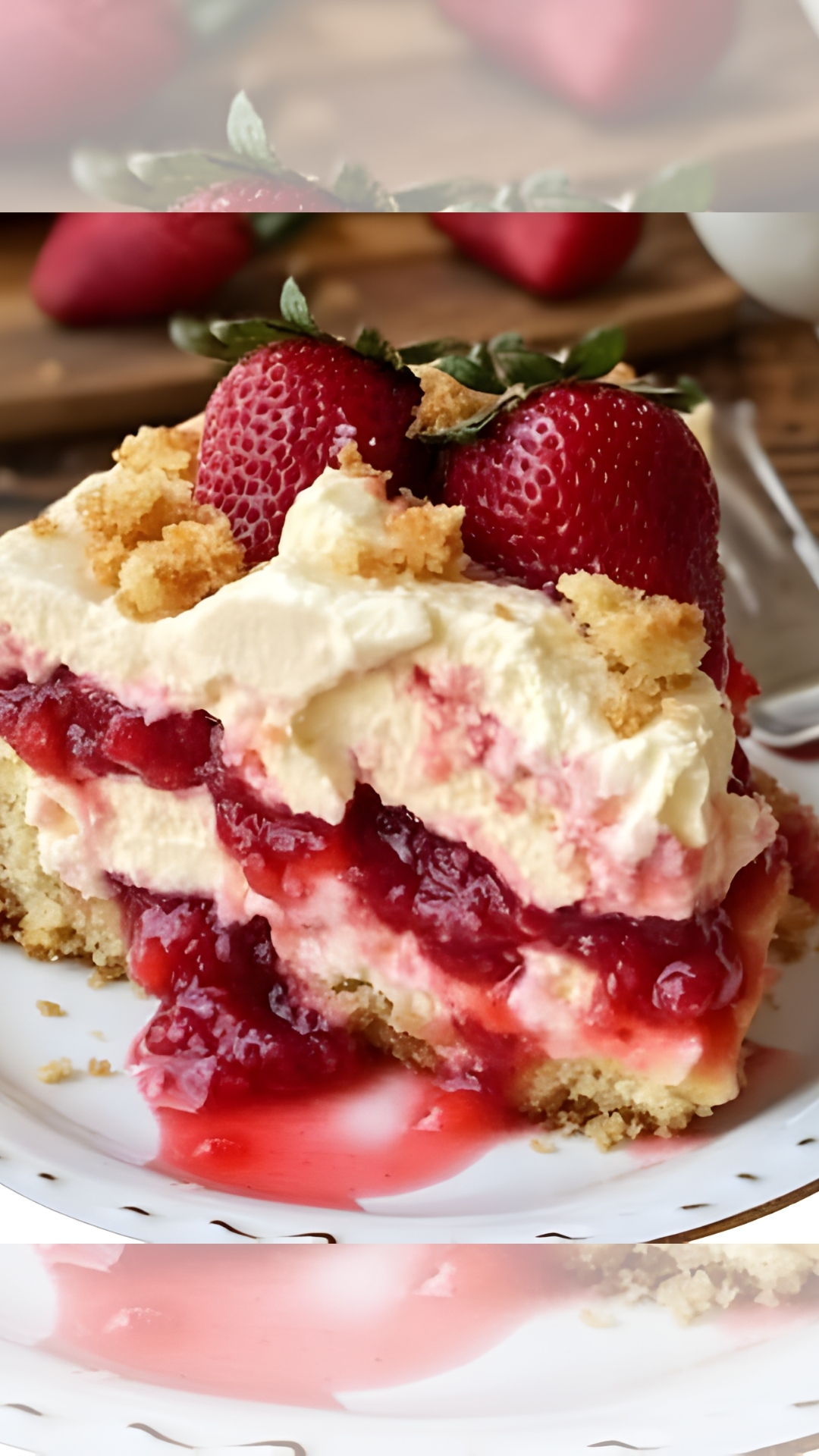 Strawberry Cheesecake Dump Cake