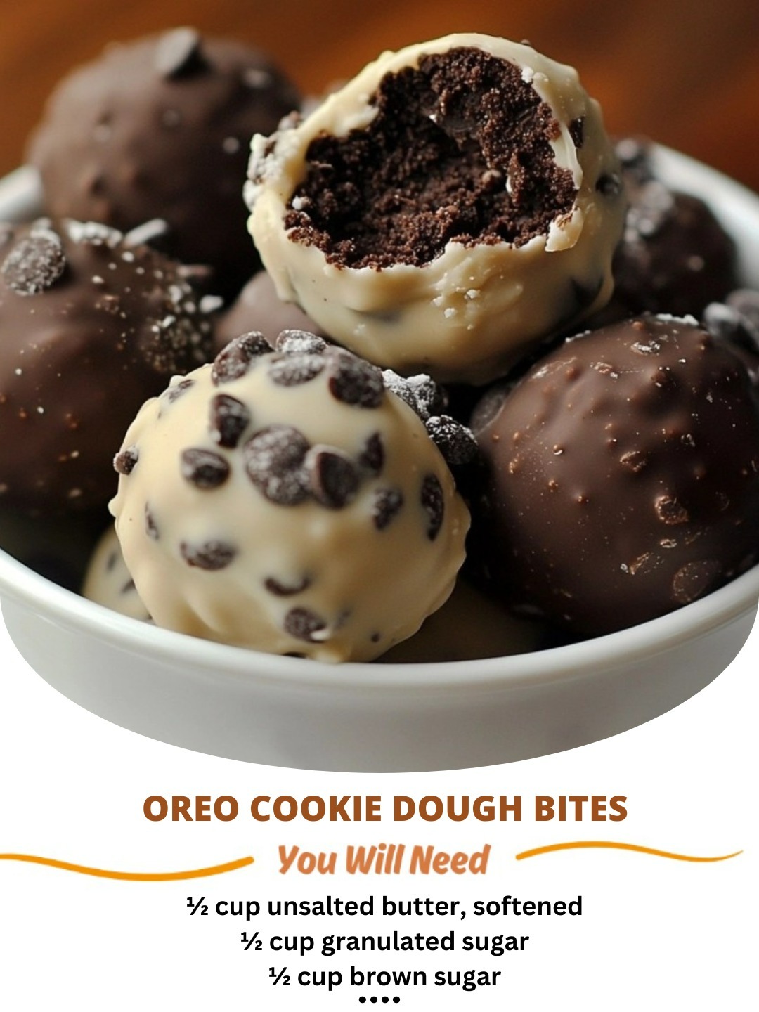 Oreo Cookie Dough Bites