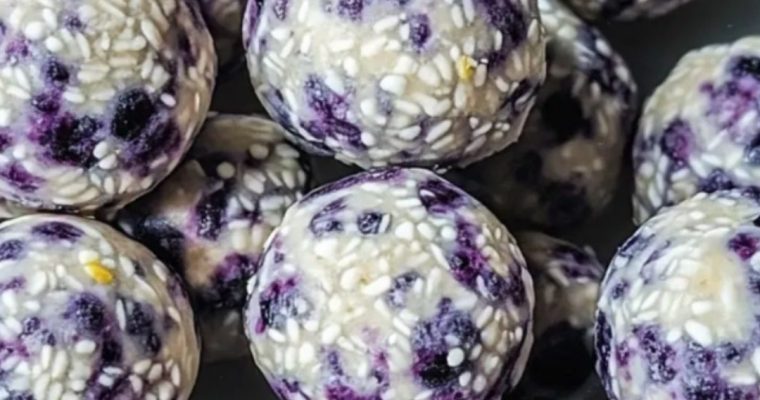 No-Bake Lemon Blueberry Bites