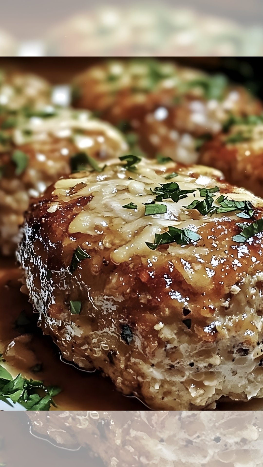 Garlic Parmesan Meatloaves
