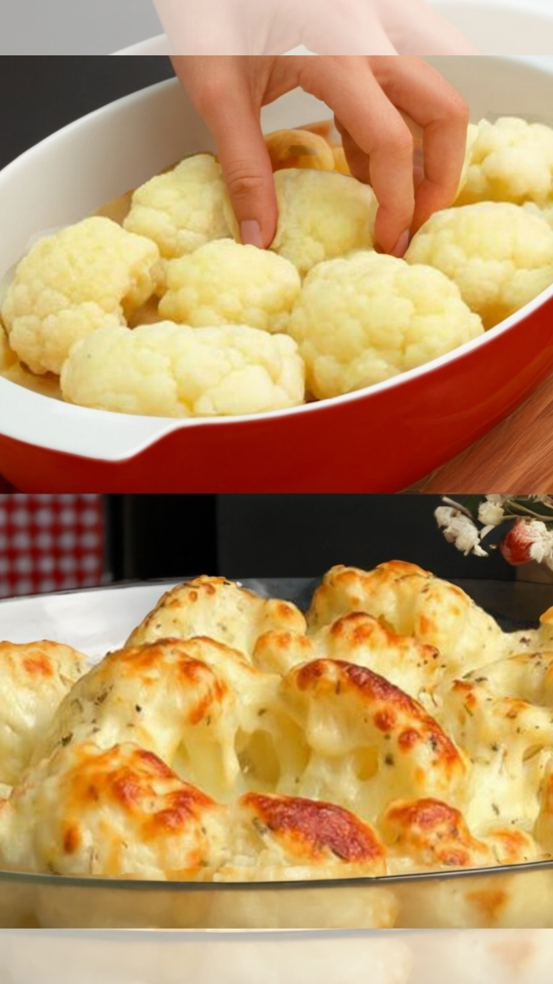 Cheesy Baked Cauliflower