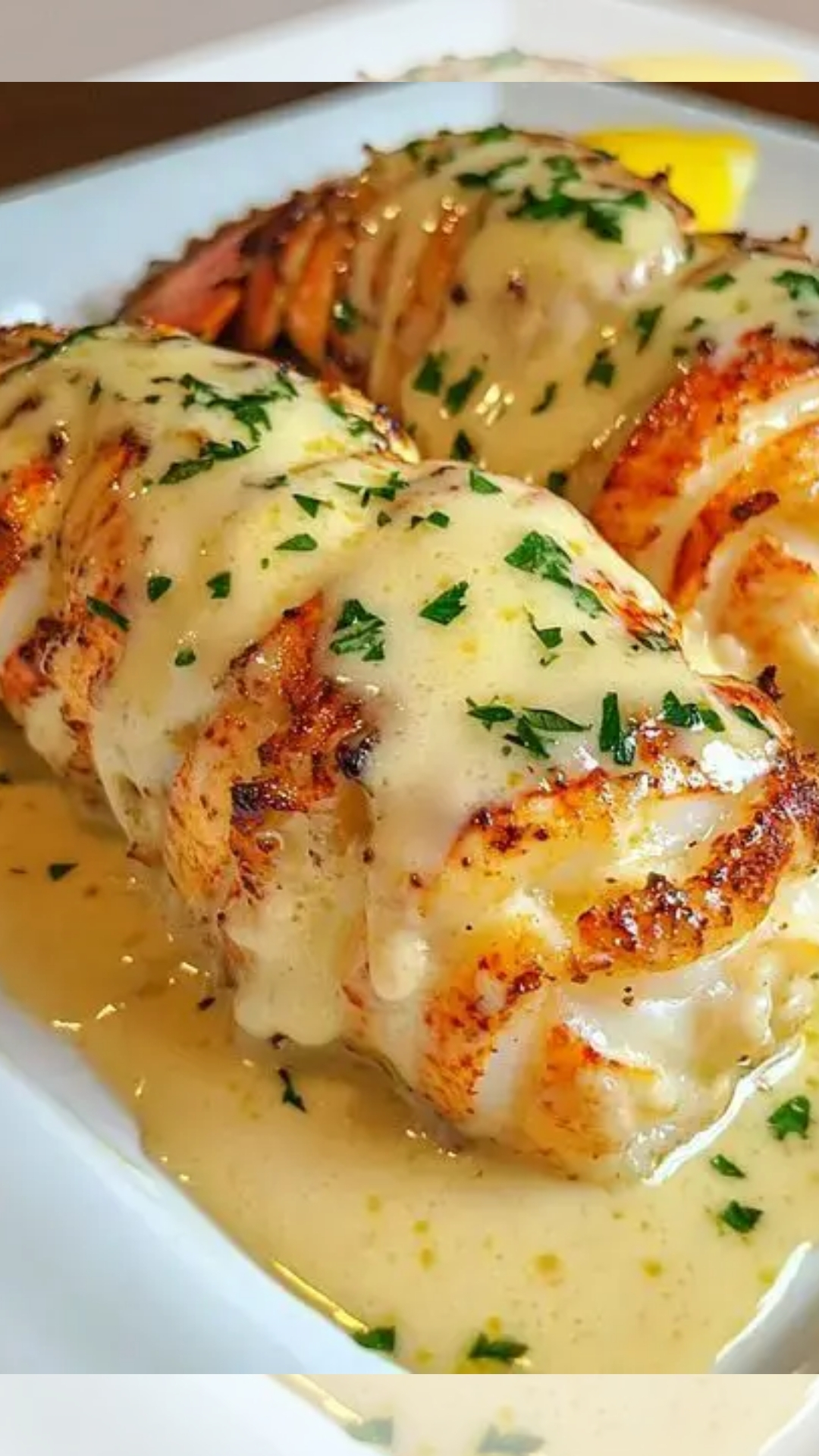Creamy Garlic Butter Lobster Tails