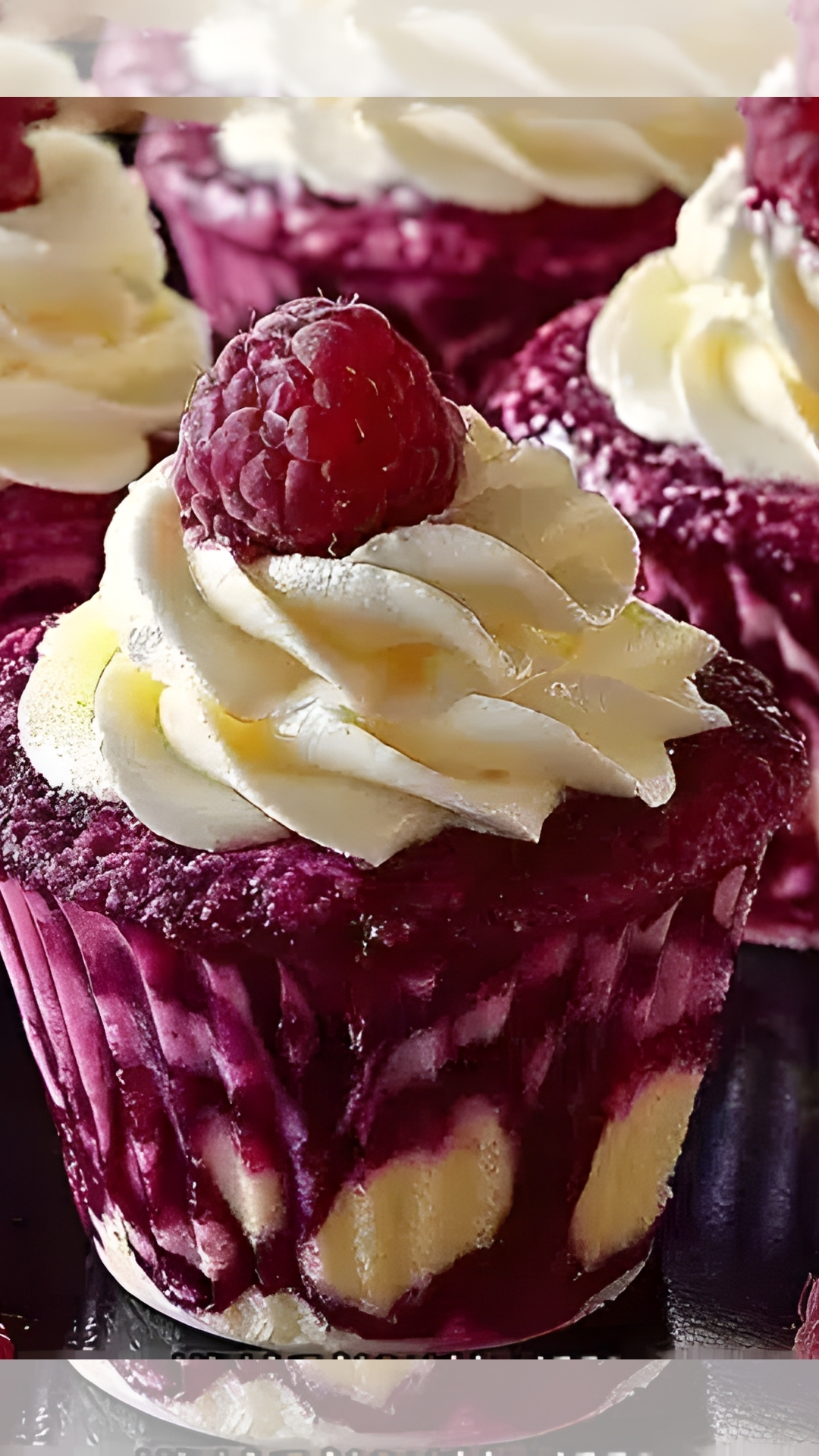 Lemon Raspberry Swirl Cheesecake Cups