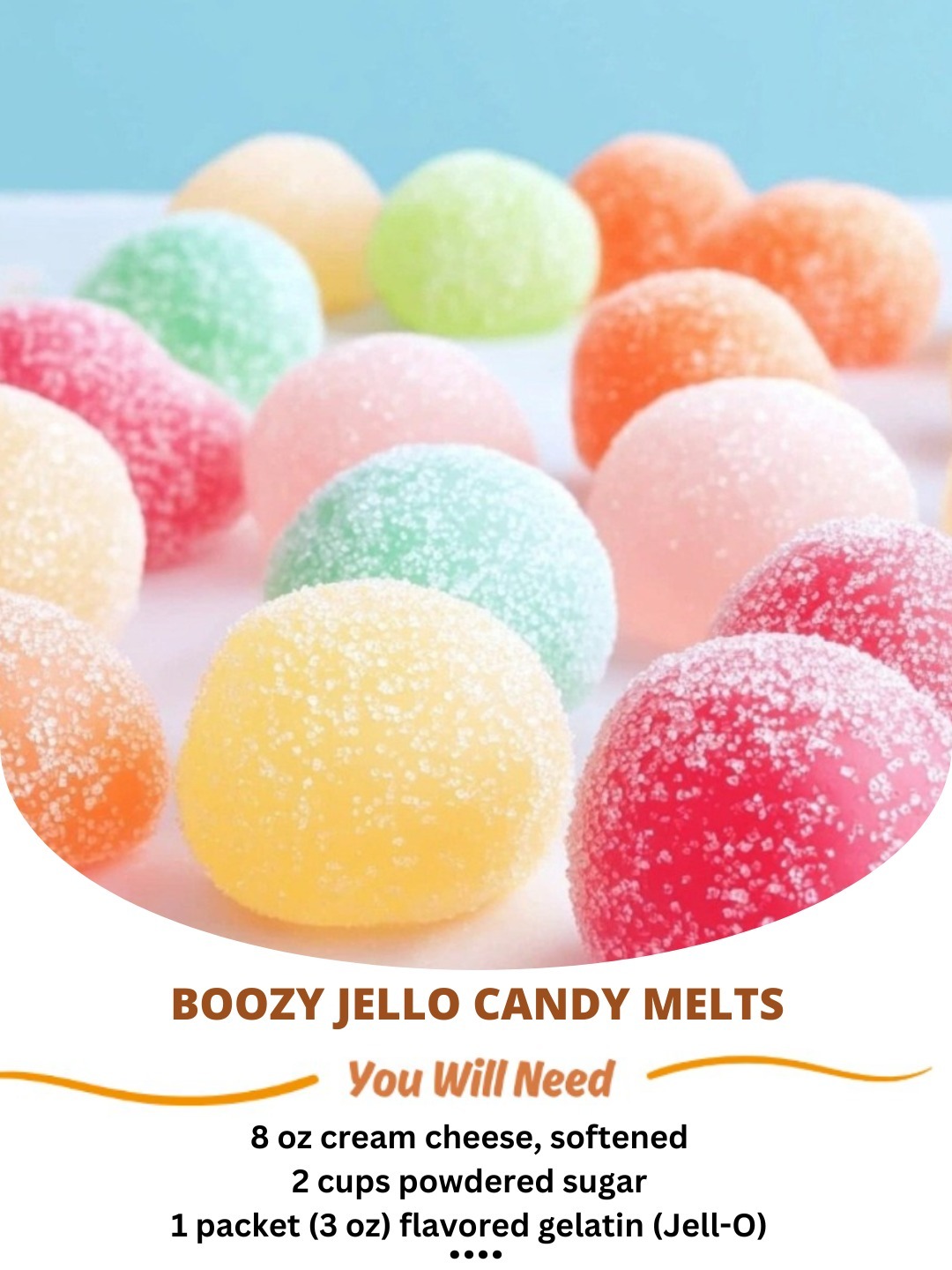 Boozy Jello Candy Melts