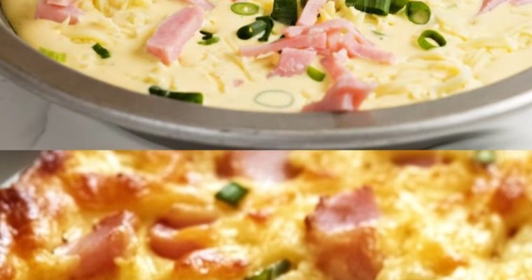 Ham and Cheese Crustless Quiche