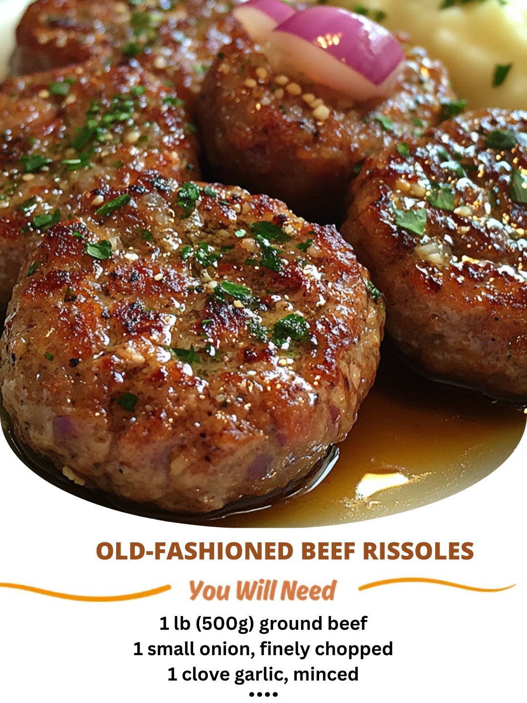 Old-Fashioned Beef Rissoles