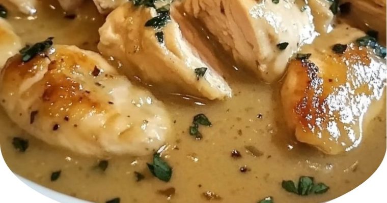 Slow Cooker Creamy Chicken & Gravy