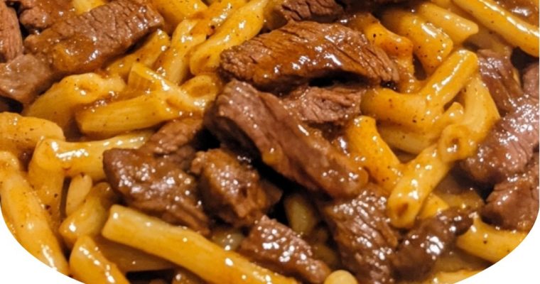 One-Pot Smoky Honey BBQ Steak Pasta