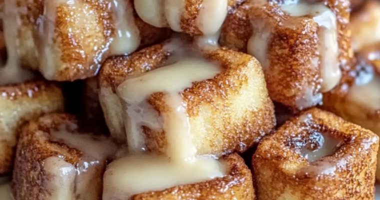 Cinnamon Roll French Toast Bites