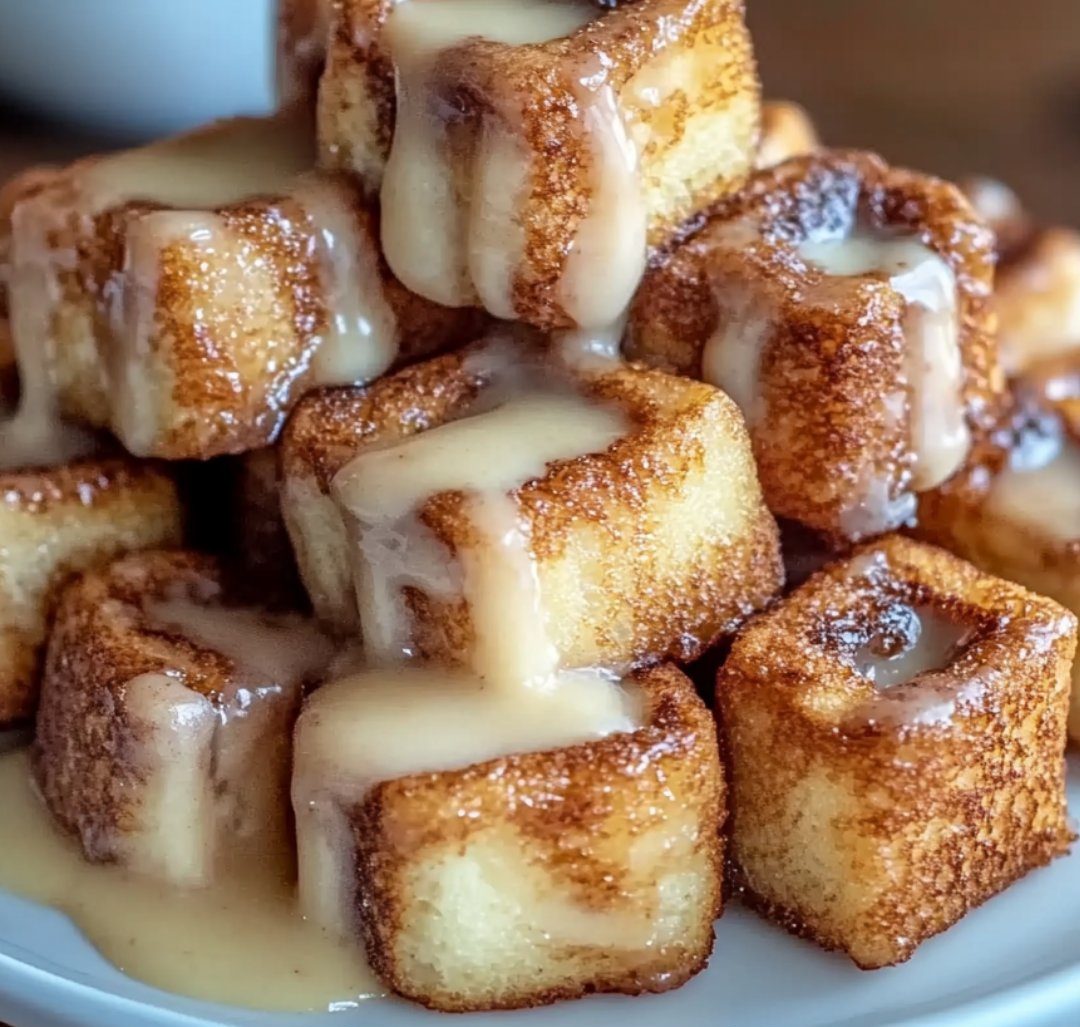 Cinnamon Roll French Toast Bites