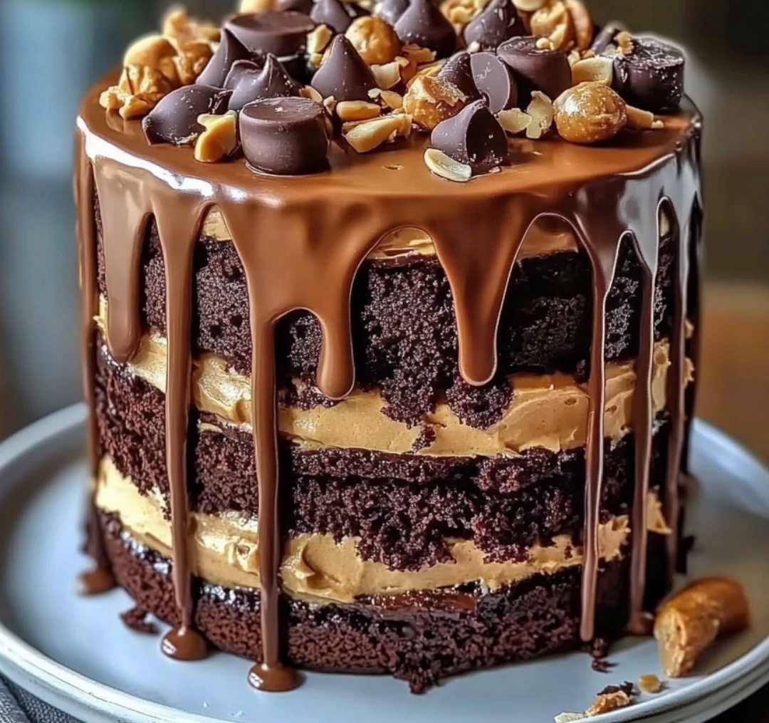 Chocolate Peanut Butter Layer Cake