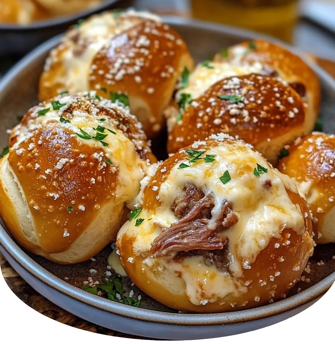 Smoked Brisket & Beer Cheese Pretzel Bombs