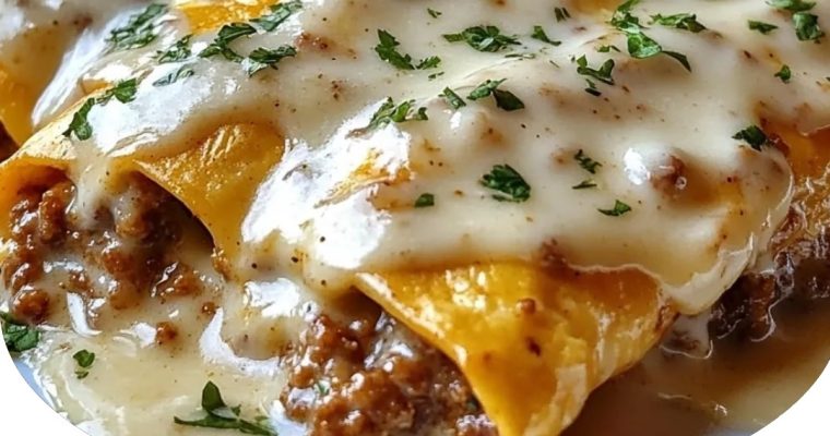 Southern Breakfast Enchiladas with Sausage Gravy