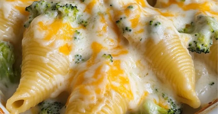 Cheesy Chicken Broccoli Shells