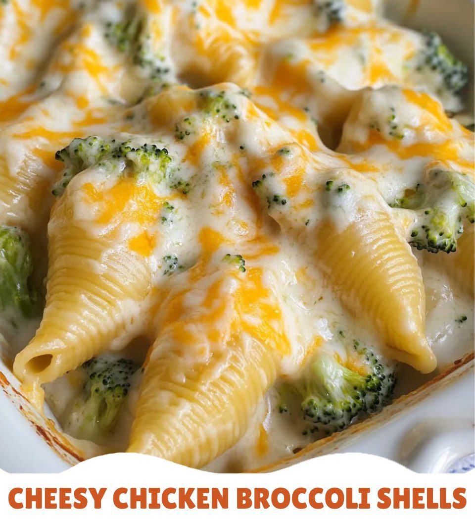 Cheesy Chicken Broccoli Shells