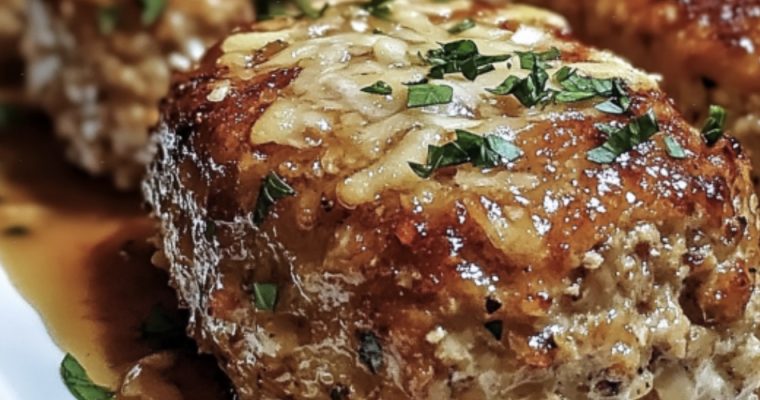 Garlic Parmesan Meatloaves