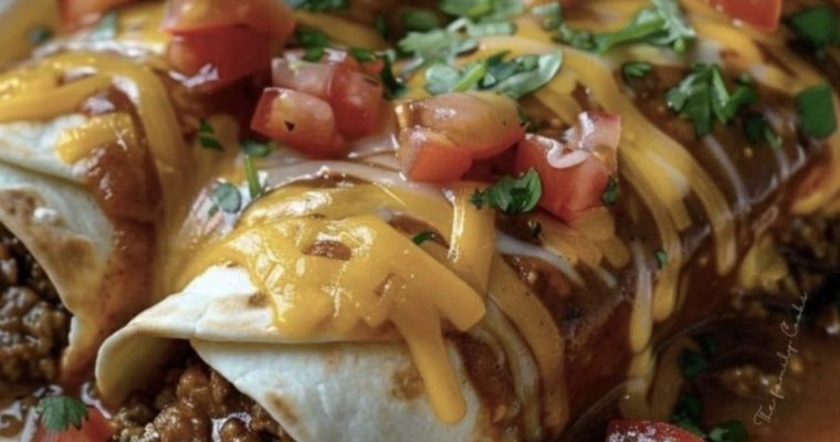 Homemade Saucy Wet Burritos