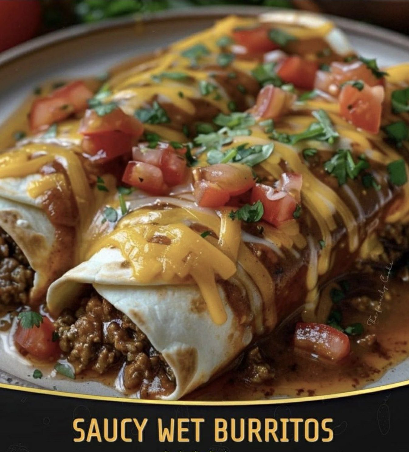 Homemade Saucy Wet Burritos