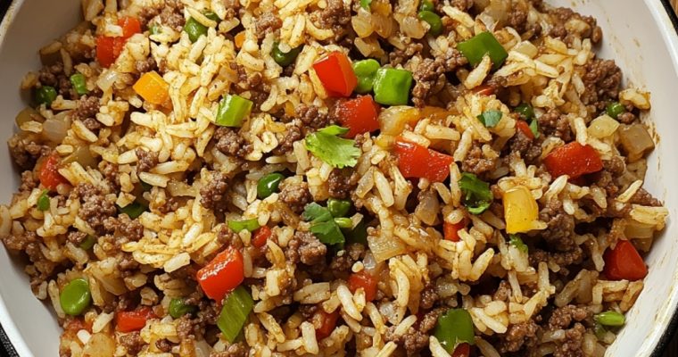 Dirty Rice with Ground Beef