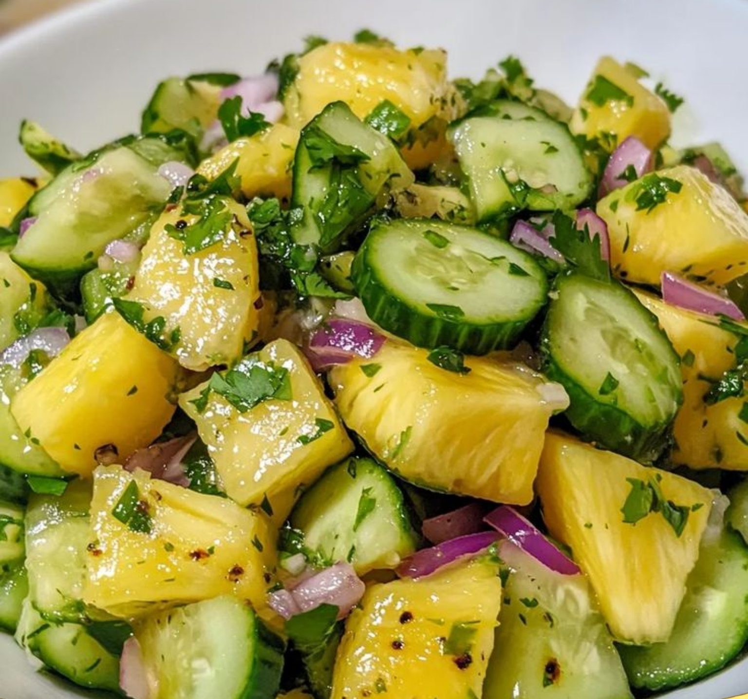 Pineapple Cucumber Salad