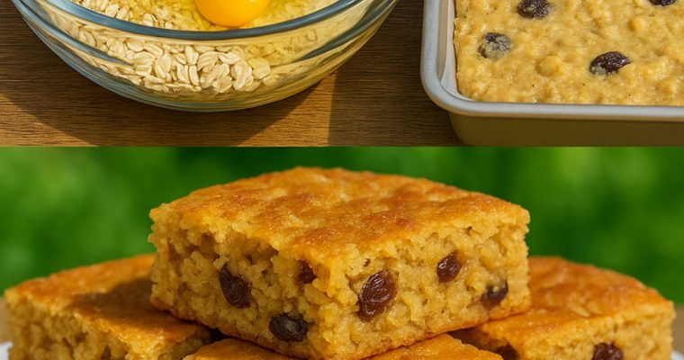 Oatmeal Raisin Cookie Bars