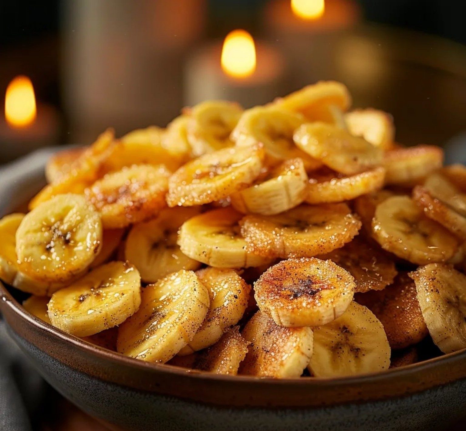 Cinnamon-Sugar Air Fryer Banana Chips