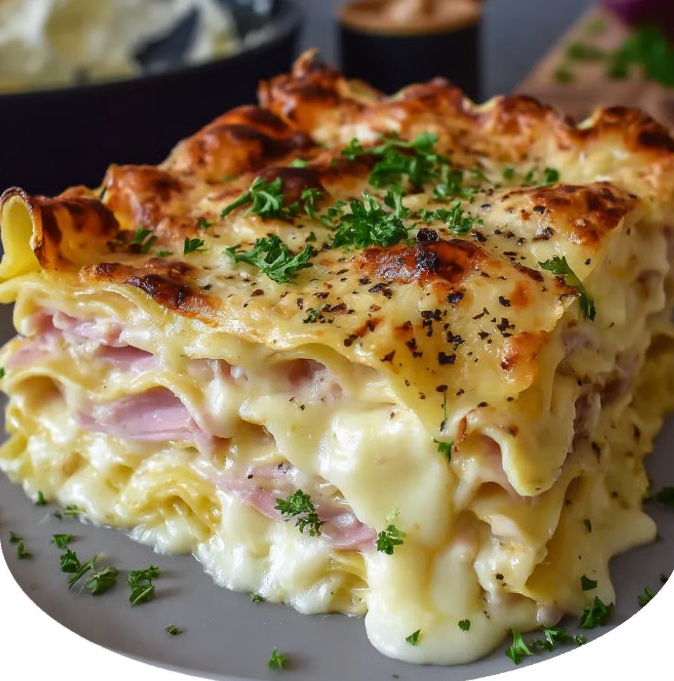Ham & Cheese Lasagna
