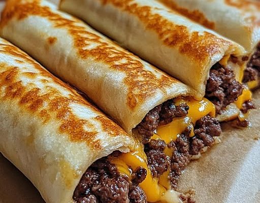 Garlic Butter Beef Cheeseburger Rollups!