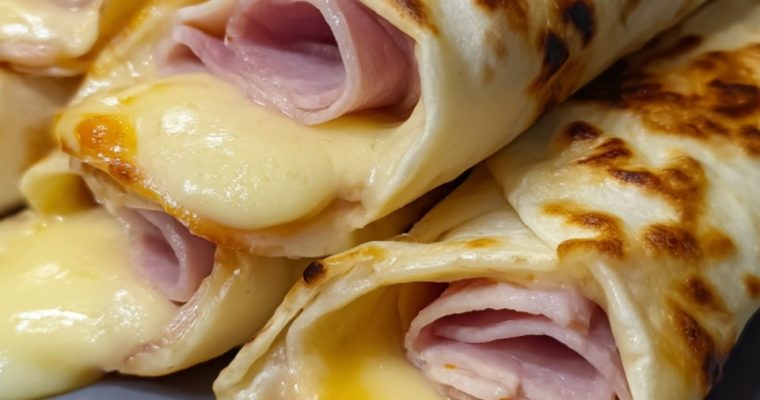 Air Fryer Chicken Ham & Cheese Wraps