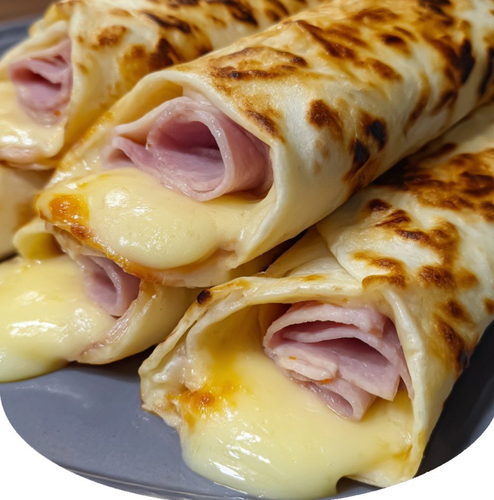 Air Fryer Chicken Ham & Cheese Wraps