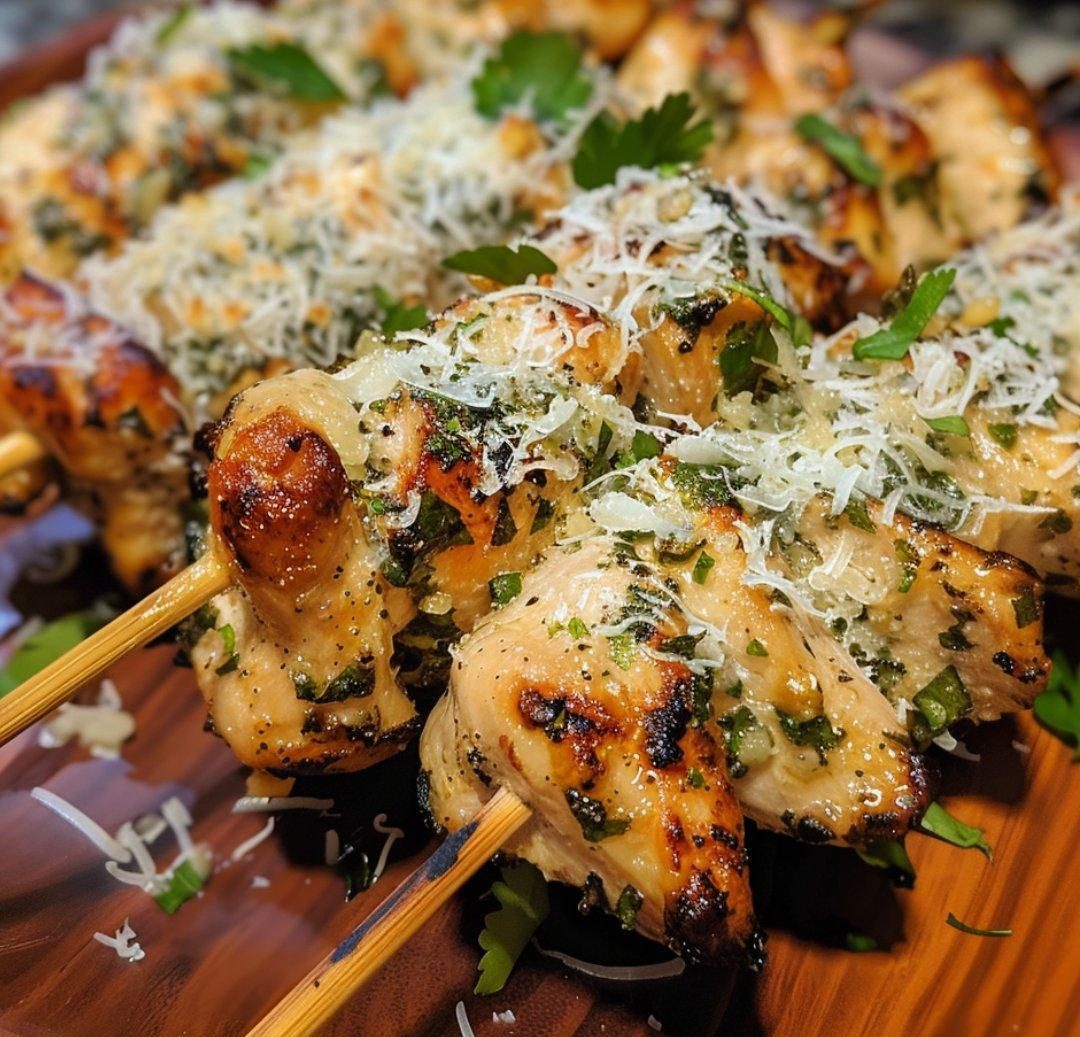 ITALIAN PARMESAN CHICKEN SKEWERS