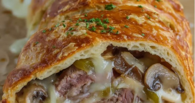 Philly Cheesesteak Stromboli