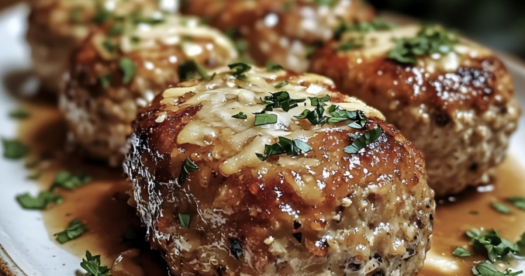 Garlic Parmesan Meatloaves