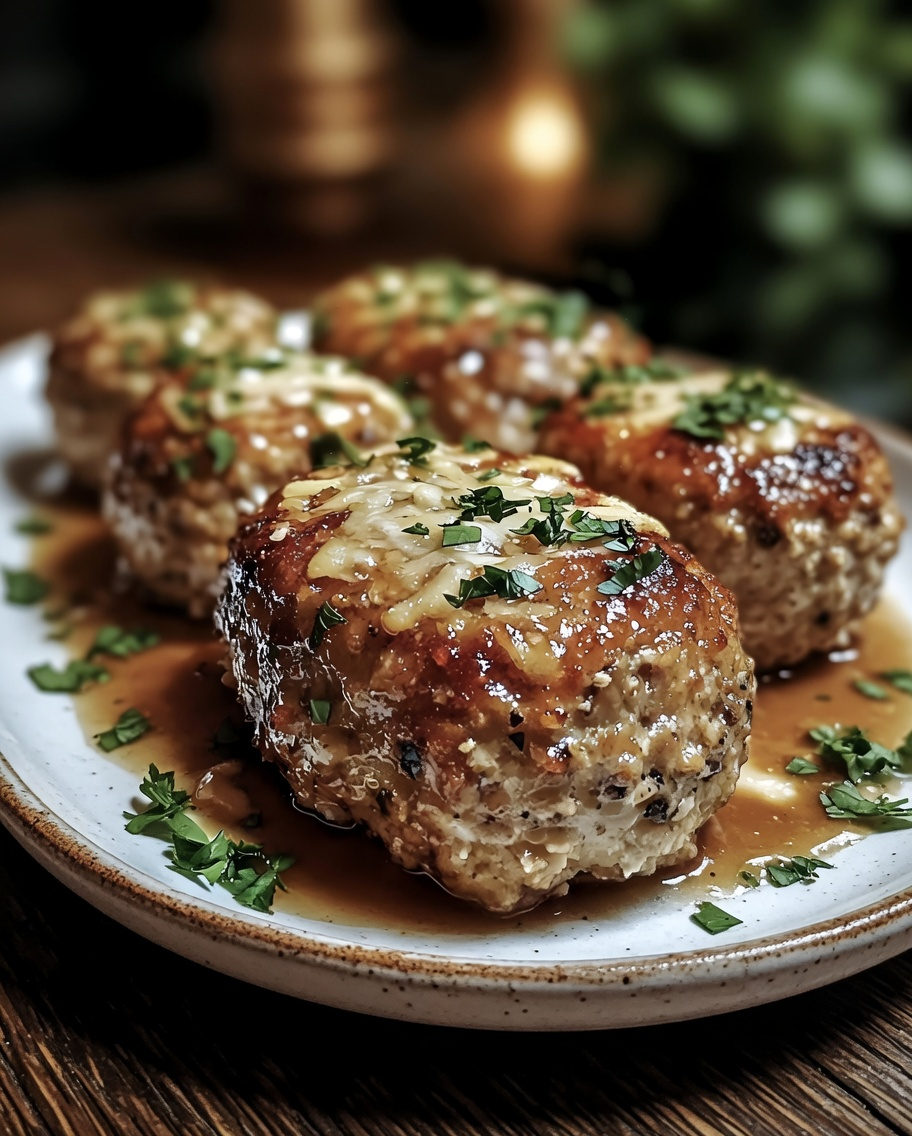 Garlic Parmesan Meatloaves