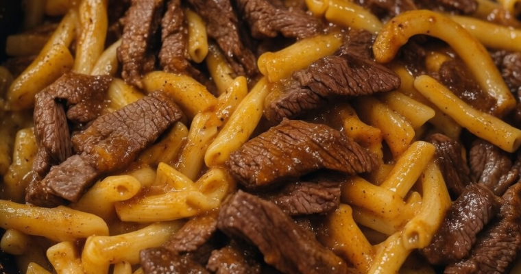 One-Pot Smoky Honey BBQ Steak Pasta
